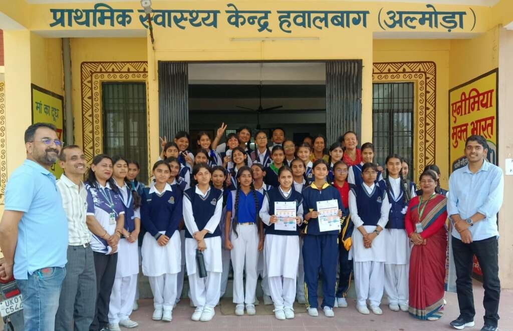 अल्मोड़ा जिला अस्पताल, हवालबाग पीएचसी एवं दौलघाट पीएचसी में एचपीवी टीकाकरण अभियान जारी