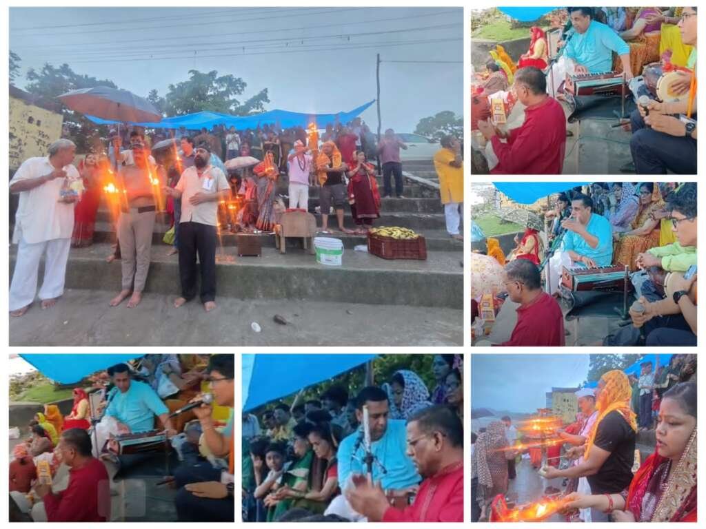 श्री राधा शरणम् सेवा समिति के द्वारा सावन माह में आयोजित की जाने वाली माँ शारदा आरती ने अपने 12 वें वर्ष में किया प्रवेश