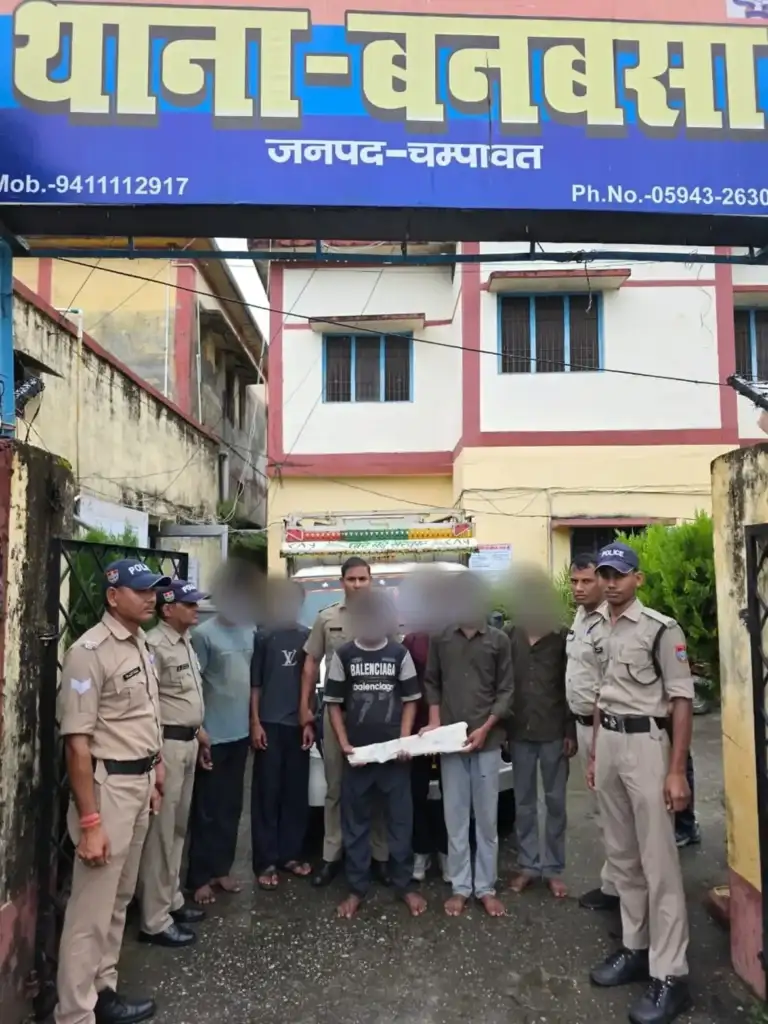 बनबसा पुलिस ने विद्युत केबल चोरी का किया खुलासा, 06 आरोपी गिरफ्तार