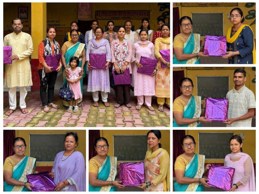शिक्षक दिवस के अवसर पर दयानन्द इण्टर कॉलेज में शिक्षकों को किया सम्मानित