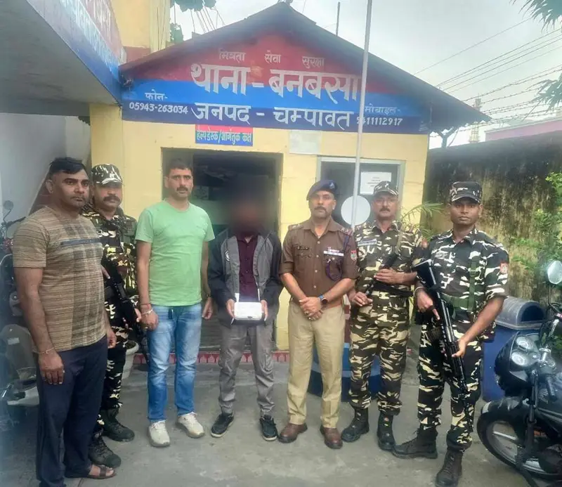 बनबसा में 5 हजार का इनामी आरोपी गिरफ्तार, 18.08 ग्राम स्मैक बरामद